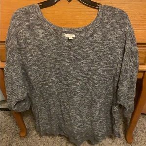 Grey 1x sweater